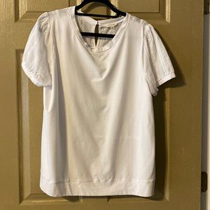 Cotton Bleu White Blouse